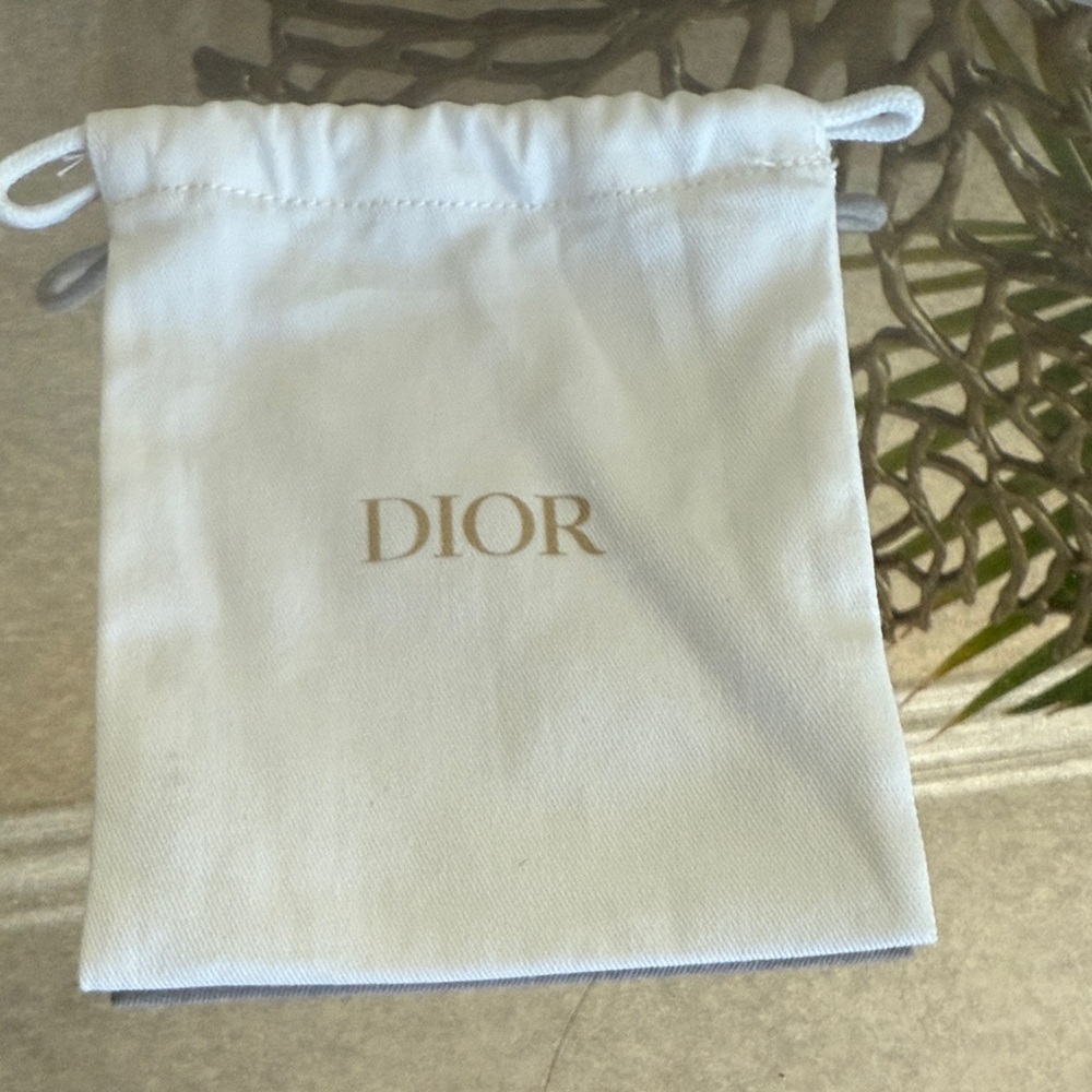 Dior Ivory Drawstring Bag